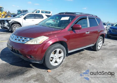 2005 Nissan Murano Sl из США, поврежденный, VIN JN8AZ08W55W434748